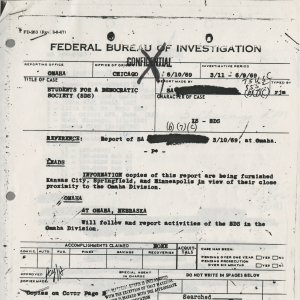Picture of FBI Document, that was previously confidential