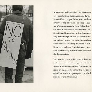 Student protest at Iowa, Spring 1969